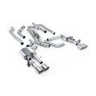 Audi S8 D5 V8 - Non-Resonated (Louder) OPF-Back Exhaust System with GT-115 Titanium Trims - Brushed Titanium