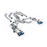 Audi S8 D5 V8 - Non-Resonated (Louder) OPF-Back Exhaust System with GT-115 Burnt Titanium Trims - Burnt Titanium