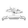 Audi RSQ8 - Resonated (Quieter) Cat-Back Exhaust System - Uses OE Trims - No Cutting Required