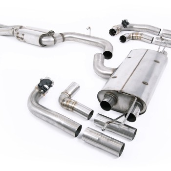 80mm Resonated (Quieter) OPF/GPF Back System For Audi RS3 8Y Saloon/Sedan