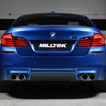BMW M5 F10 - Cat-Back Exhaust System with Polished Trims - Polished