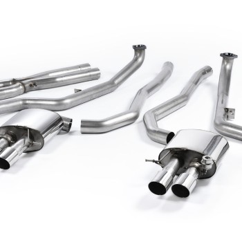 BMW M5 F10 - Cat-Back Exhaust System with Polished Trims - Polished