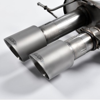 BMW M5 F10 - Cat-Back Exhaust System with Titanium Trims - Brushed Titanium
