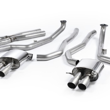 BMW M5 F10 - Cat-Back Exhaust System with Titanium Trims - Brushed Titanium