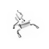 BMW F20/F21 M135i (Non X-Drive) - Cat-Back Exhaust System with Road Rear Silencer & Titanium Tips - Brushed Titanium