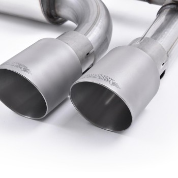 BMW F87 M2 - Cat-Back Exhaust System with Titanium GT-90 Trims - Brushed Titanium