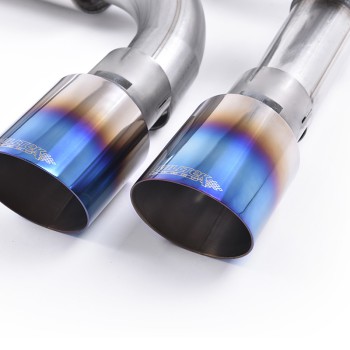BMW F87 M2 - Cat-Back Exhaust System with Burnt Titanium GT-90 Trims - Burnt Titanium