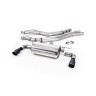 BMW F20/21 M140i (Non OPF) - Resonated (Quieter) Cat-Back Exhaust System with Cerakote Black GT-90 Trims - Cerakote Black