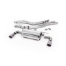 BMW F20/21 M140i (Non OPF) - Resonated (Quieter) Cat-Back Exhaust System with Titanium GT-90 Trims - Brushed Titanium