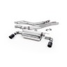 BMW F20/21 M140i (Non OPF) - Resonated (Quieter) Cat-Back Exhaust System with Carbon Jet 90 Trims - Carbon Fibre