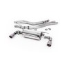 BMW F20/21 M140i (Non OPF) - Non-Resonated (Louder) Race Cat-Back Exhaust System with Titanium GT-90 Trims - Brushed Titanium