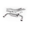 Resonated (Quieter) Cat-Back Exhaust System with Polished GT-90 Trims - Polished