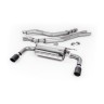 Resonated (Quieter) Cat-Back Exhaust System with Carbon Jet 90 Trims - Carbon Fibre