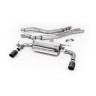 Non-Resonated (Louder) Race Cat-Back Exhaust System with Carbon Jet 90 Trims - Carbon Fibre