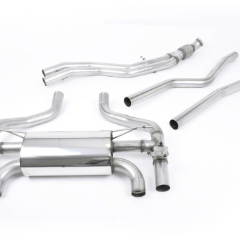BMW F87 M2 - Cat-Back Exhaust System with Carbon Jet-90 Trims - Carbon Fibre