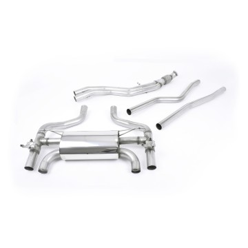 BMW F87 M2 - Cat-Back Exhaust System with Carbon Jet-90 Trims - Carbon Fibre