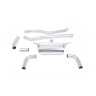 BMW F30 320i M Sport - Race Non-Resonated Cat-Back Exhaust System with Titanium GT-90 Trims - Brushed Titanium