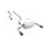 BMW F30 320i M Sport - Race Non-Resonated (Loudest) Cat-Back Exhaust System with Carbon Fibre Jet-90 Trims (For M340i Valance) - Carbon Fibre