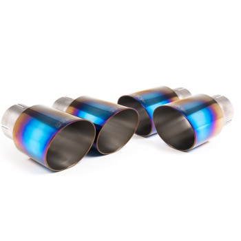 BMW F87 M2 Comp - GPF/OPF-Back Exhaust System with Quad GT-90 Burnt Titanium Trims - Burnt Titanium