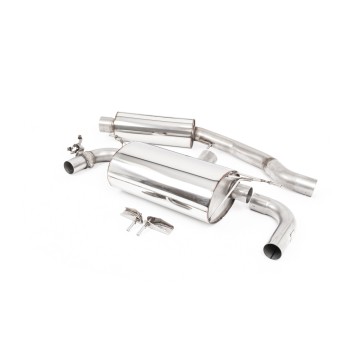 BMW F20/21 M140i - Resonated (Quieter) GPF/OPF-Back Exhaust System with Polished GT-90 Trims - Polished