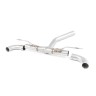 Non-Valved (Louder) Rear Silencer Bypass with GT-90 Polished Trims - M135i Valance - Polished
