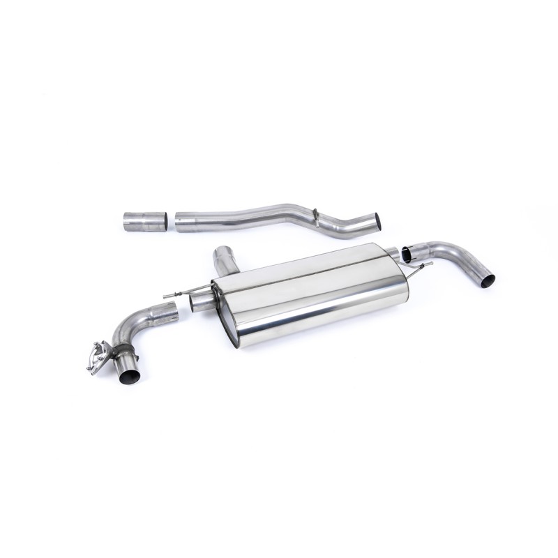 BMW F40 M135i - OPF Back Exhaust System with GT-115 Polished Trims - Polished
