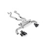 BMW G20/21 M340i & G22 M440i - OPF Back Exhaust System with Quad Black GT-100 Black Trims - Cerakote Black