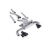 BMW G20/21 M340i & G22 M440i - Cat-Back Exhaust System with Quad GT-100 Black Trims - Cerakote Black