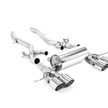 BMW G8X M3/M4 - Axle Back System with GT-115 Polished Trims - Polished