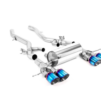 BMW G8X M3/M4 - Axle Back System with GT-115 Burnt Titanium Trims - Burnt Titanium