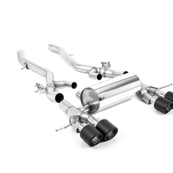 BMW G8X M3/M4 - Axle Back System with JET-115 Carbon Trims - Carbon Fibre