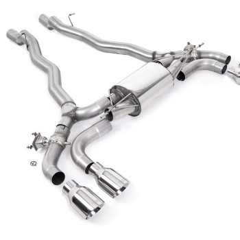 BMW M5 F90 - OPF/GPF Back System with Polished GT-100 Trims - EC Approved - Polished