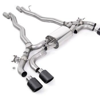 BMW M5 F90 - OPF/GPF Back System with Carbon JET-100 Trims - ECE Approved - Carbon