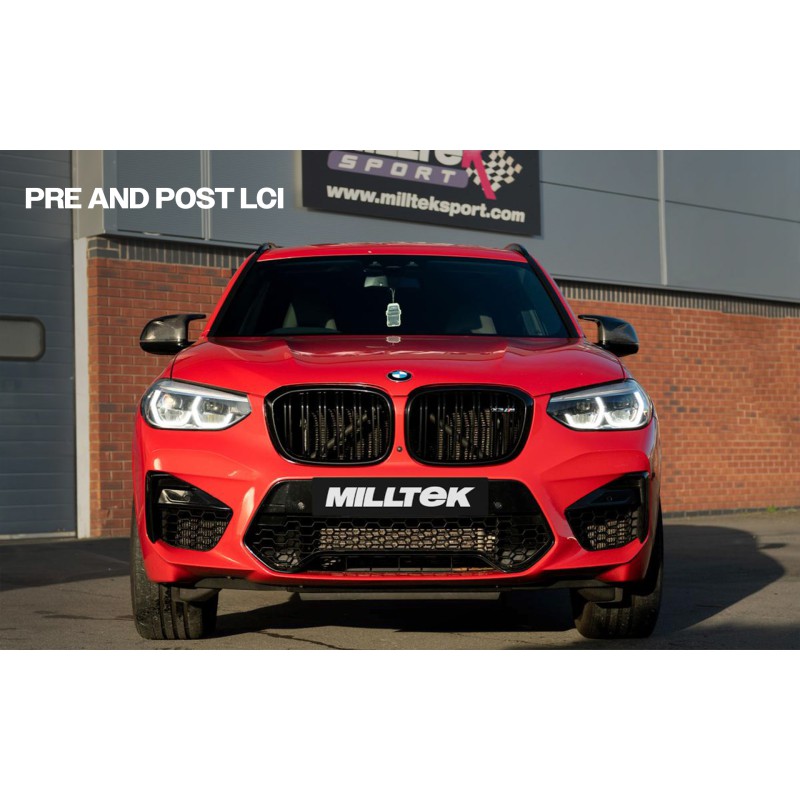 BMW X3 G01 S58 Pre LCI (GPF Equipped) - Resonated (Quieter) Downpipe Back Exhaust System with GT-115 Polished Trims - Polished