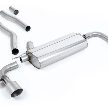 BMW F40 1 Series 128ti - OPF/GPF Back System with GT-115 Brushed Titanium Trims - Brushed Titanium