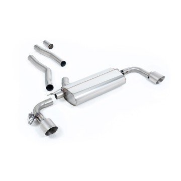BMW F40 1 Series 128ti - OPF/GPF Back System with GT-115 Brushed Titanium Trims - Brushed Titanium