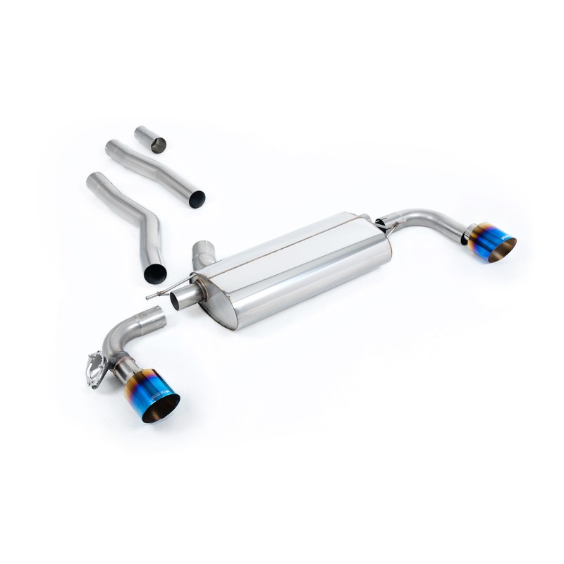 BMW F40 1 Series 128ti - OPF/GPF Back System with GT-115 Burnt Titanium Trims - Burnt/Blue Titanium