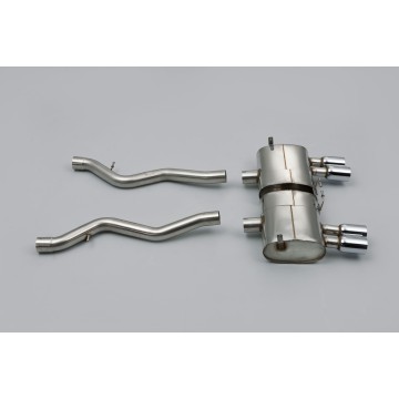 BMW E90/E92 M3 - Cat-Back Exhaust System with Quad Polished Trims - Polished