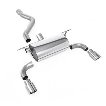 BMW F20/F21 M135i (Non X-Drive) - Road Rear Silencer with Polished Tips - Polished