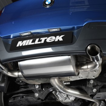 BMW F20/F21 M135i (Non X-Drive) - Rear Silencer for Race System with Polished Tips - Polished