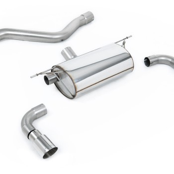 BMW F20/F21 M135i (Non X-Drive) - Rear Silencer for Race System with Polished Tips - Polished