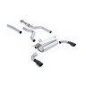 BMW F20/F21 M135i (Non X-Drive) - Cat-Back Exhaust System with Race Rear Silencer & Ceramic Black Tips - Cerakote Black