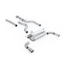 BMW F20/F21 M135i (Non X-Drive) - Cat-Back Exhaust System with Race Rear Silencer & Polished Tips - Polished