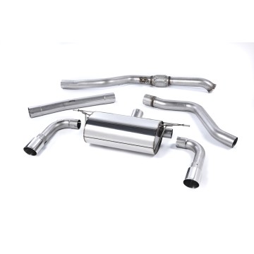 Resonated (Quieter) Cat-Back Exhaust System with Polished Tips - Polished