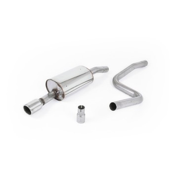 Ford Fiesta MK6 Zetec-S - Non-Resonated Cat-Back Exhaust System - ST150 Rear Valance - Polished