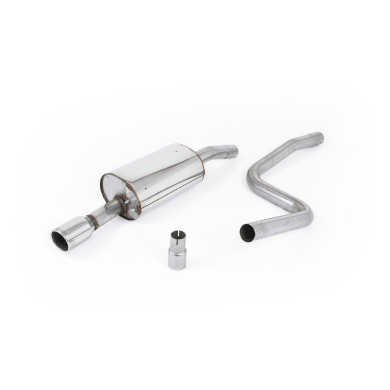 Ford Fiesta MK6 Zetec-S - Non-Resonated Cat-Back Exhaust System - ST150 Rear Valance - Polished