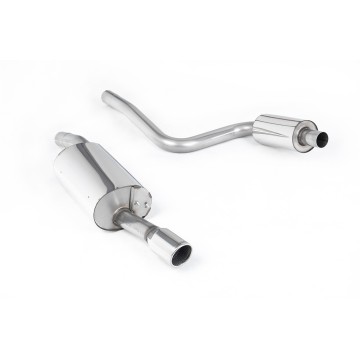 Ford Fiesta MK6 ST 150 - Resonated (Quieter) Cat-Back Exhaust System with Single Polished 90mm Jet Trim - Polished