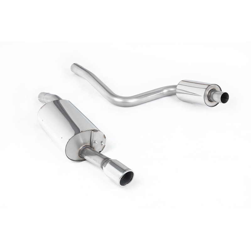 Ford Fiesta MK6 ST 150 - Resonated (Quieter) Cat-Back Exhaust System with Single Polished 90mm Jet Trim - Polished