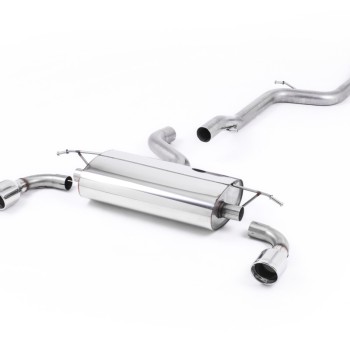 Ford Focus MK2 ST 225 - Non-Resonated (Louder) Cat-Back Exhaust System with 100mm Jet Polished Trims - Jet