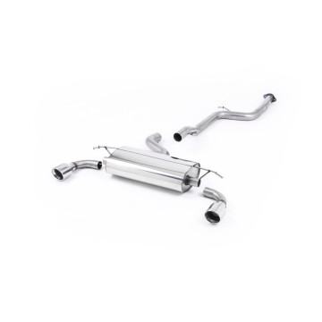 Ford Focus MK2 ST 225 - Non-Resonated (Louder) Cat-Back Exhaust System with 100mm Jet Polished Trims - Jet